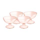 Jogo de Taças de Sobremesa 150 ml Cozy 4 peças Rosa Blush - Coza - Brinox