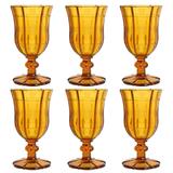 Jogo de taças em vidro Dynasty Chateau 280ml 6 peças ambar