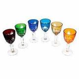 Jogo de Taças Licor 6 peças coloridas - Decorafast