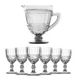 Jogo de Taças Lyor Elegance 240ML e Jarra 1L com 7 Peças - Cmz