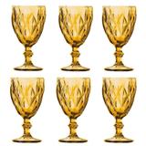 Jogo de Taças Matelassê - 6 Peças - Âmbar - Dynasty