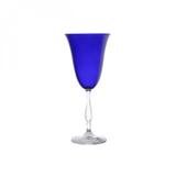 Jogo de Taças para Água Cristal Ecológico 350ml 6 Peças Antik Lyor Azul