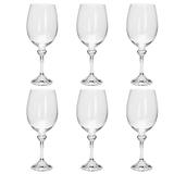 Jogo de taças para água em cristal Bohemia Elisa 450ml 6 peças - Rojemac