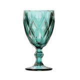 Jogo de Taças para Água Vidro Diamond 260ml 6 Peças Lyor Azul