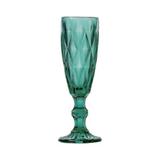 Jogo de Tacas para Champagne Diamond 6 Pecas Azul Tiffany - Lyor