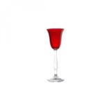 Jogo de Taças para Licor Cristal Ecológico 60ml 6 Peças Lyor Vermelho