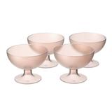 Jogo de Taças para Sobremesa Cozy Cristal Brinox 4 Peças Santista - 4 Peças - Rosa Blush