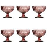 Jogo de taças para sobremesa Lyor Libélula 310ml 6 peças lilás