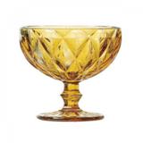 Jogo de Taças para Sobremesa Vidro Diamond 310ml 6 Peças Lyor Âmbar