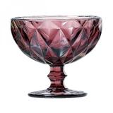 Jogo de Taças para Sobremesa Vidro Diamond 310ml 6 Peças Lyor Lilás