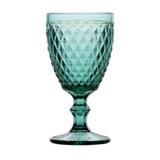 jogo de Tacas para Vinho Bico de Abacaxi 6 Pecas Azul Tiffany - Lyor