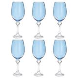 Jogo de taças para vinho em cristal Bohemia Elisa 450ml 6 peças