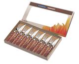Jogo de Talheres Churrasco 12pc Jumbo Polywood Vermelho Tramontina - Tramontina churrasco