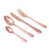 Jogo de Talheres de Mesa Sophia Rose Gold 4 Peças - Casa basika