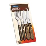 Jogo de Talheres Inox 4 Peças Polywood Castanho - Tramontina