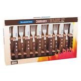 Jogo De Talheres Tramontina Jumbo Tradicional 12 Peças - Inox
