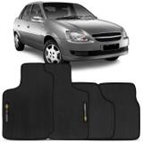 Jogo de Tapete Borracha PVC Corsa Classic 03 a 16 Preto Bordado Carpete Antiderrapante Impermeável - Top gear