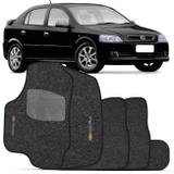 Jogo de Tapete Carpete Chevrolet Astra Hatch Sedan 1999 a 2012 Grafite Bordado 5 Peças - Zp