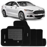 Jogo de Tapete Carpete Ford Fusion 2014 a 2018 Preto Bordado 5 Peças - Requinte tapetes