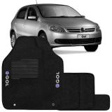 Jogo de Tapete Carpete Gol G5 2009 a 2012 Preto Bordado 5 Peças - Zp