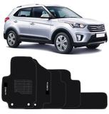 Jogo De Tapete Carpete Hyundai Creta Preto - Flash