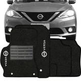 Jogo De Tapete Carpete Nissan Versa 2011/2016 5 Pçs Preto - Tevic