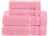 Jogo de Toalha Santista Royal Knut 4 Peças - 100 Algodão Rosa