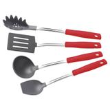 Jogo De Utensílios 4 Peças Tramontina Vermelho Easyspeed