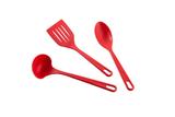 Jogo De Utensílios Em Nylon 3 Peças Vermelho Brinox