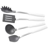 Jogo de Utensílios em Nylon com 4 Peças Easy Tramontina - Branco