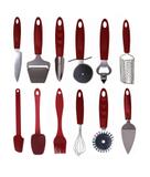 Jogo de Utensílios Inox e Silicone Plus 12 Peças - Yazi