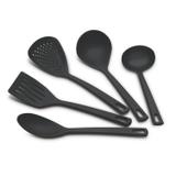 Jogo de Utensílios Nylon 5 Peças Utilità Tramontina Preto