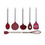 Jogo De Utensílios Silicone 7 Peças Inox Premium - Yazi - Yangzi