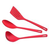 Jogo de Utensílios Tramontina Utilita Vermelho - 3 Peças