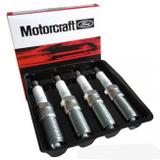 Jogo de velas Motorcraft - Ford Courier Ecosport Escort Fiesta Focus e Ka - 1.0 e 1.6 Zetec Rocam 8V