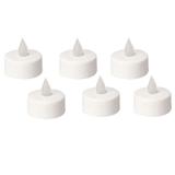 Jogo de Velas Rechaud Essencial Led Off White 2x4cm 6 Peças - Home Style