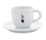 jogo de xícara para cappuccino com pires bialetti 250 ml branco
