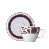 Jogo de Xícaras de Café com Pires 12 Peças Versa Paisley - Germer