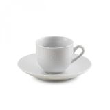 Jogo de Xícaras de Café com Pires Porcelana 12 Peças 80ml Anacapri Rojemac Branco