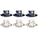 Jogo de xícaras para café em porcelana Dynasty Secret Gate 90ml 6 peças