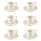 Jogo de xícaras para café em porcelana Hauskraft 6 peças 90ml