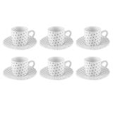 Jogo de xícaras para café em porcelana Hauskraft Petit 6 peças 90ml