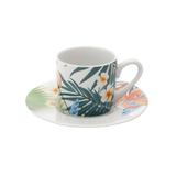 Jogo de xícaras para café em porcelana Lyor Spring 6 peças 90ml