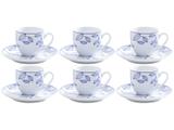 Jogo de Xícaras para Café Porcelana 6 Peças - Wolff Limoges Autumn Tree