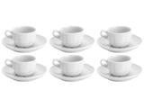 Jogo de Xícaras para Café Porcelana 6 Peças - Wolff Limoges Didon