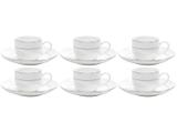 Jogo de Xícaras para Café Porcelana 6 Peças - Wolff Nice Gold
