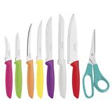 Jogo facas inox 8 pcs plenus misto tramontina