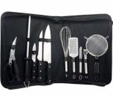Jogo Facas Inox Chef Profissional 10 Pçs Cozinha Fracalanza