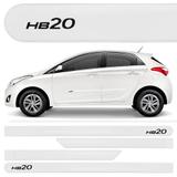 Jogo Friso Lateral Hb20 Hatch Branco Polar - Kl store