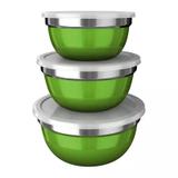 Jogo German Bowl 3 Peças - Euro - verde - Euro home